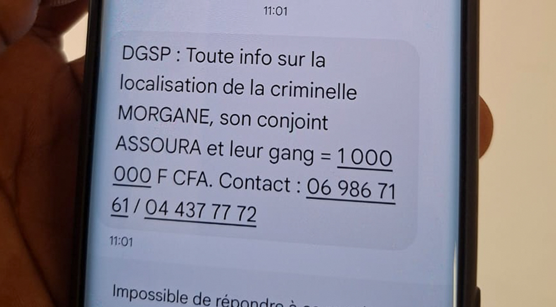 DES SMS DE LA DGSP APPELANT LA POPULATION A COLLABORER